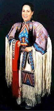 Dress beaded by Lauren